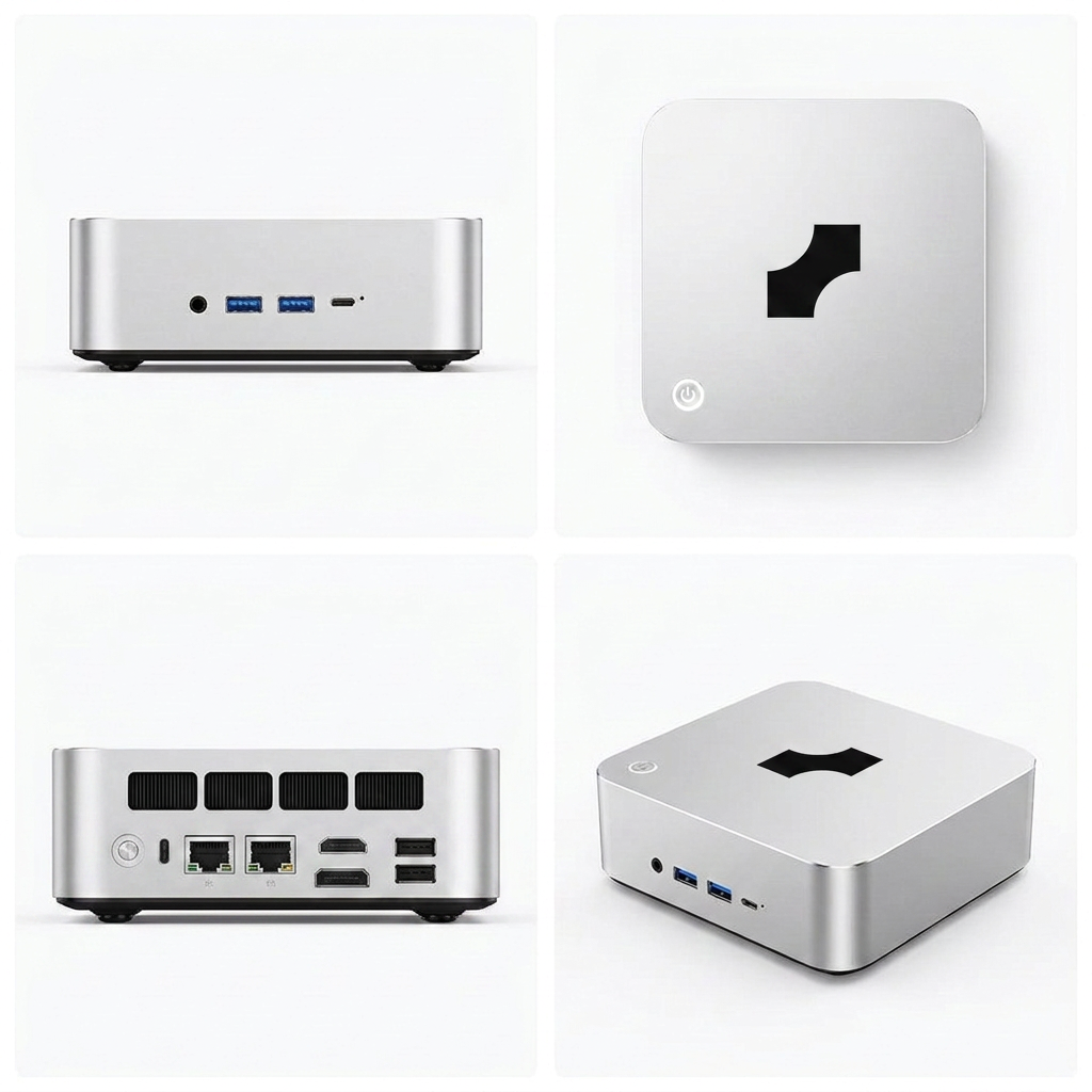 Mythoros© — fingerprint sign-in on top and rear input/output